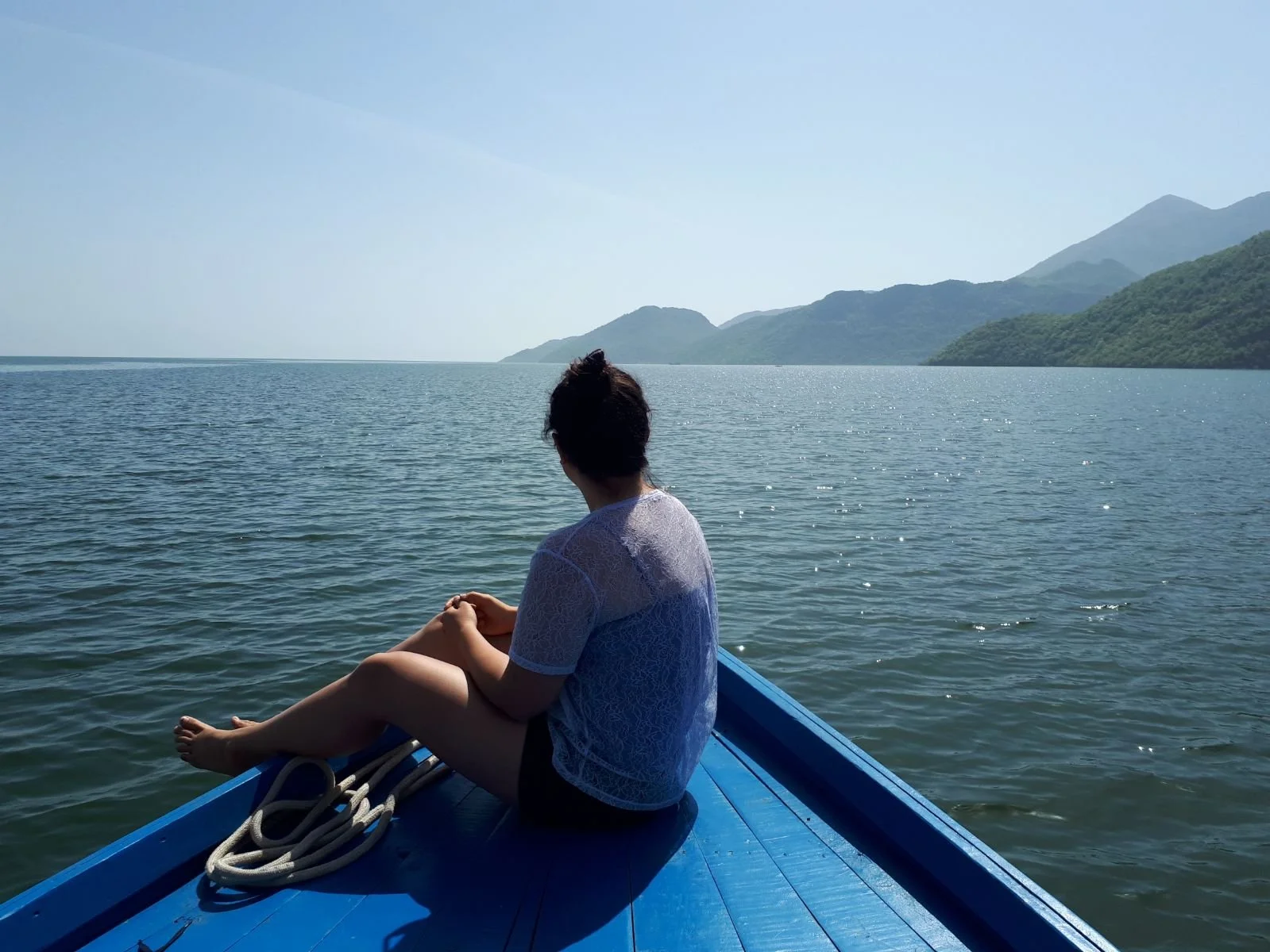 Sailing on Lake Skadar in Montenegro