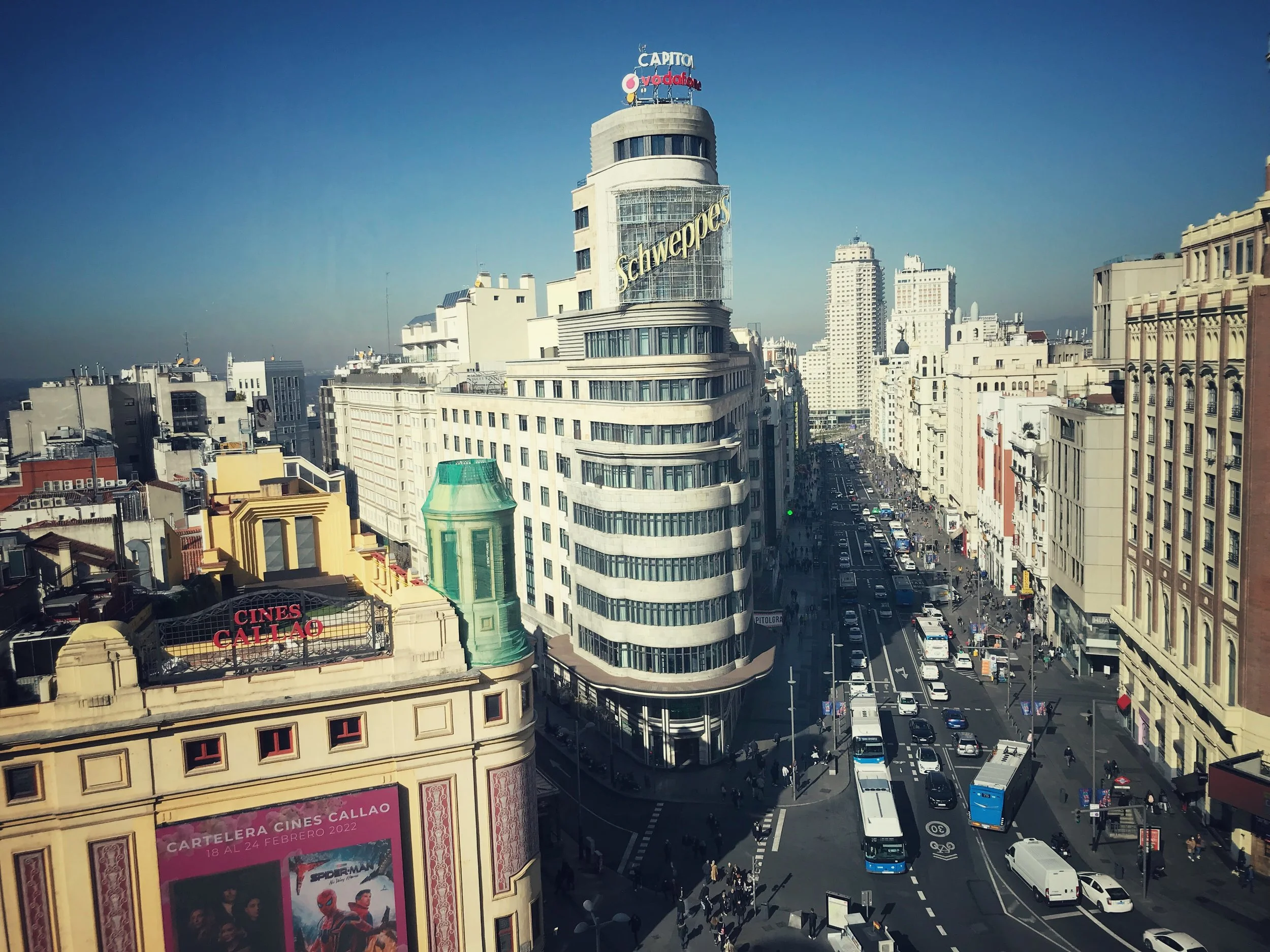 Terrace of the English Court of Callao in Madrid