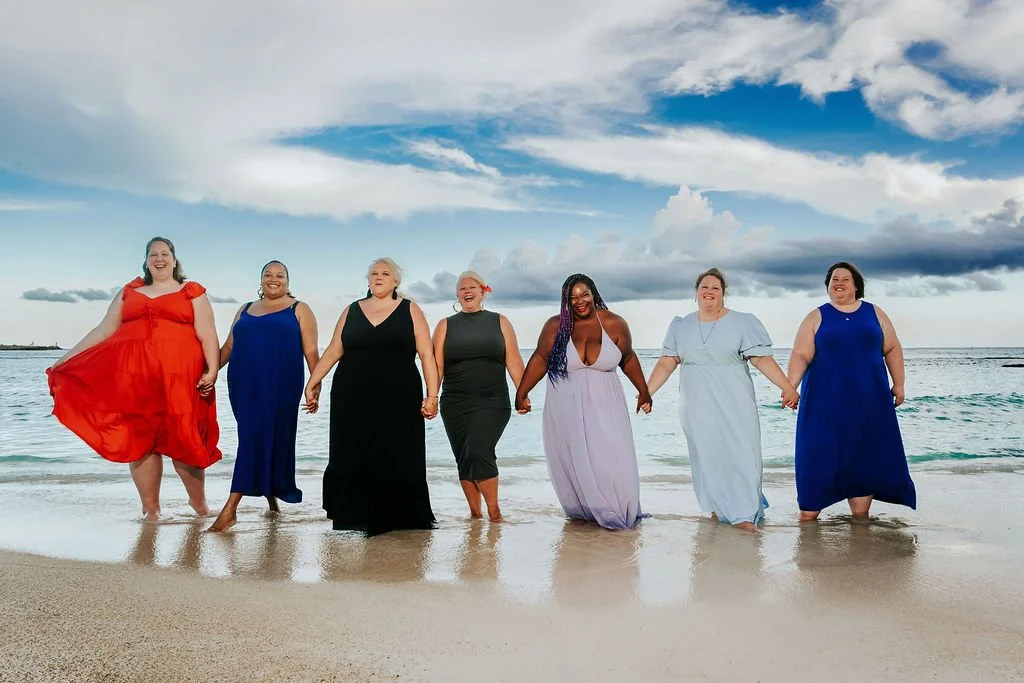 diverse female travelers