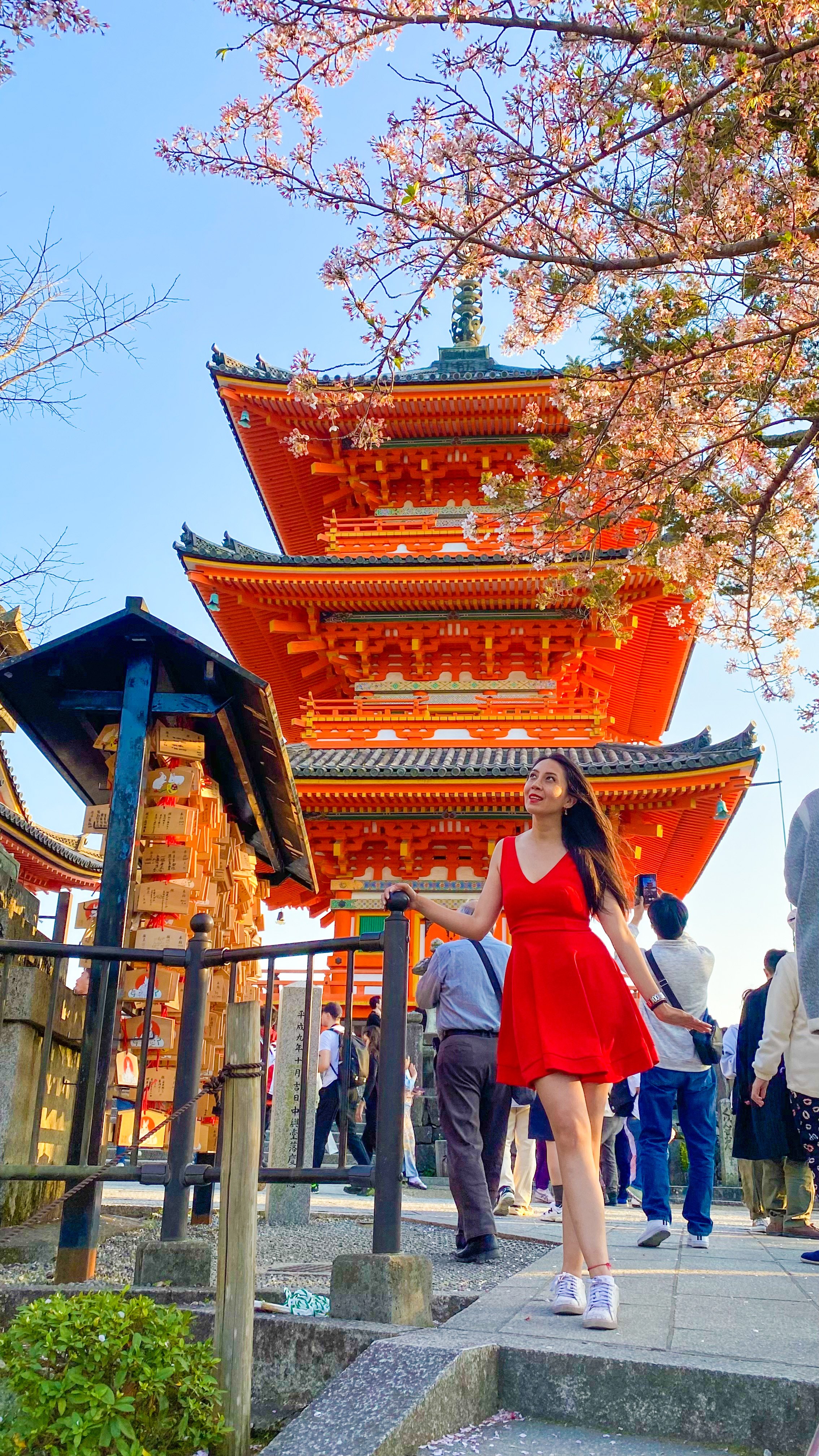 female traveler in Tokyo