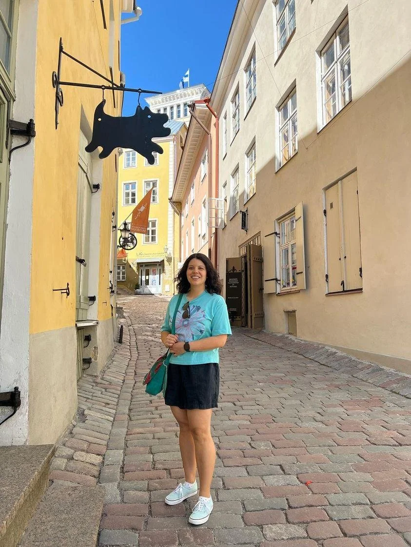 Solo female traveler in Tallinn Estonia