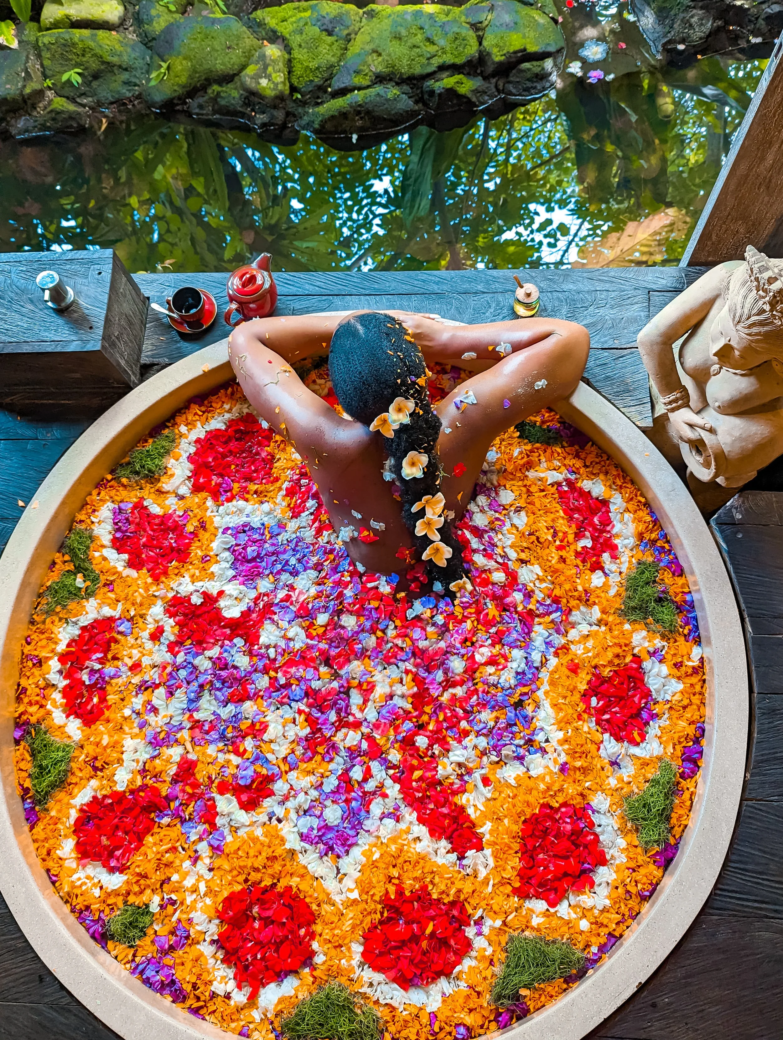 black solo female traveler in Bali