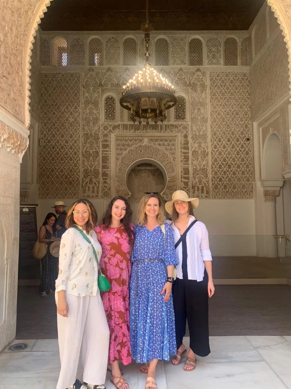 solo female travelers with local woman guide in Marrakesh Morocco