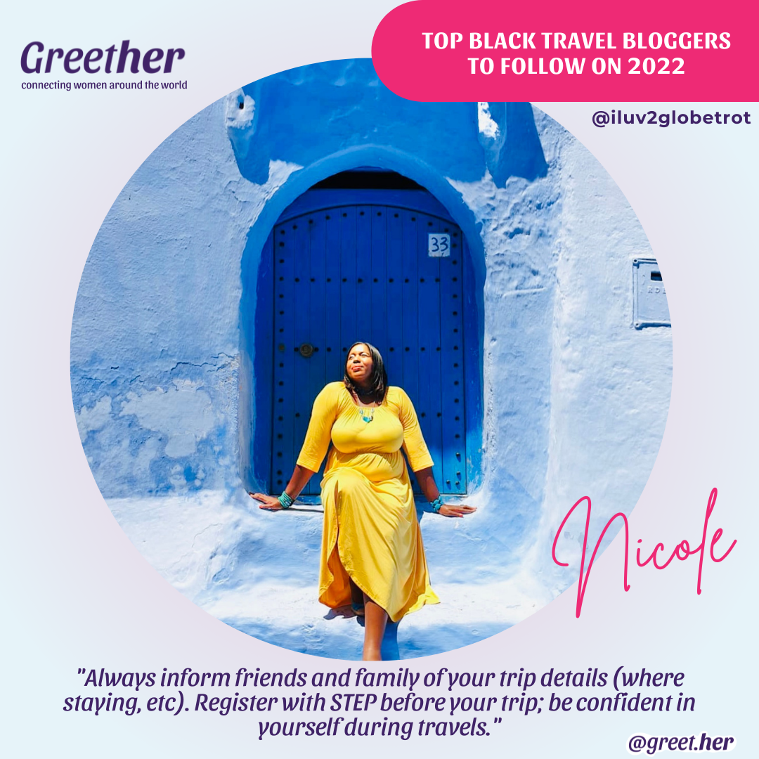 Nicole Brewer in Chefchahuen Morocco