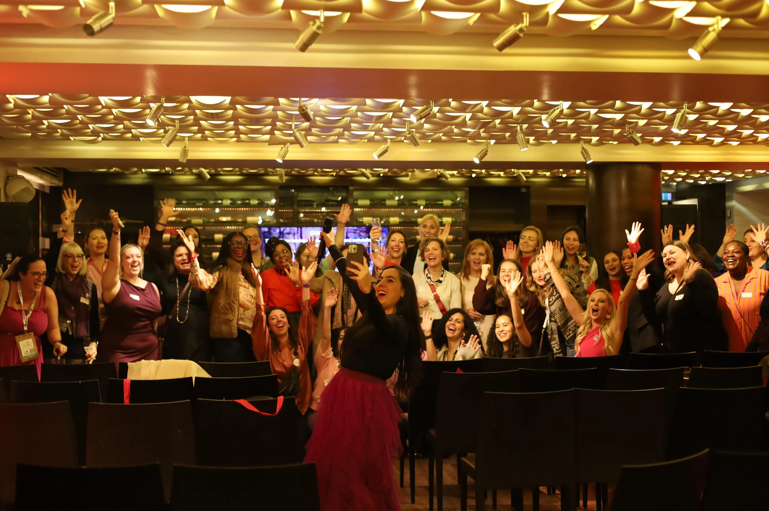 community of female travelers in Greether's event in London