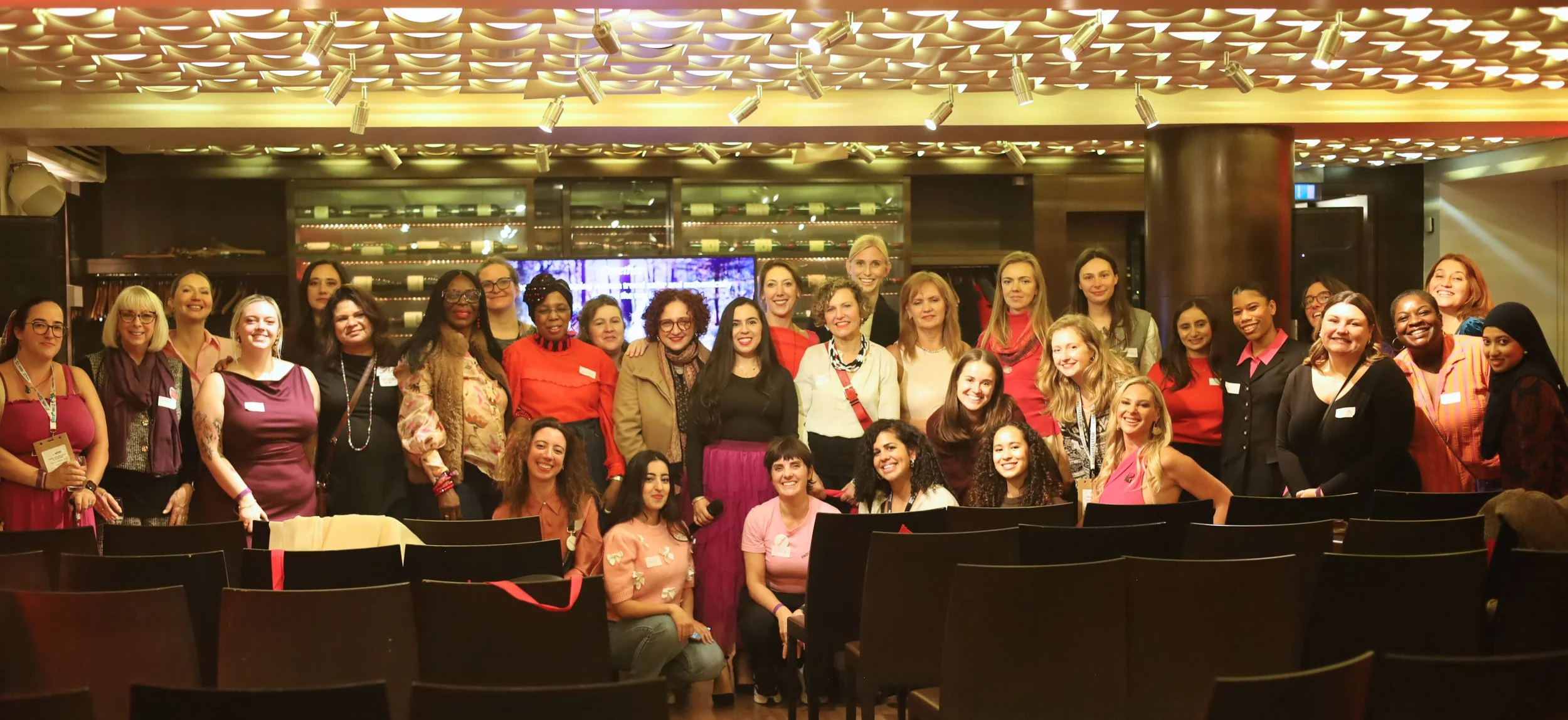 Female travelers gathering in the Women's Travel Revolution by Greether in Andaz London